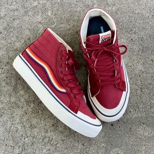 VANS Red Sk8-hi 138 Decon Rad Rainbow Shoes